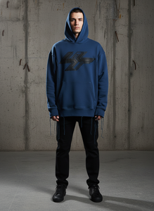 Custom Embossed Puff Print Hoodie 500GSM Heavyweight <b>Thick</b> <b>Fleece</b> Oversized Unisex Acid Wash Drop Shoulder Pullover Sweatshirt - Product Image 5