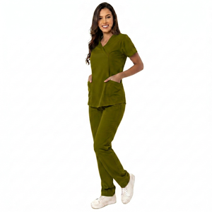 Tenues chirurgicales courtes pour hôpitaux privés – Uniformes en satin de qualité supérieure pour femmes – Idéales pour médecins et infirmières – Collection été - Product Image 6