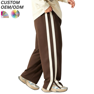 Plus Size Men's 100% Cotton Breathable Eco-Friendly Printed Loose Midweight Winter Pants Warm Casual <b>Trousers</b> <b>Drawstring</b> Closure - Product Image 3