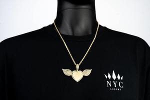 Luxury Moissanite Cross Pendant Unisex Hip Hop Gold Charm with Lab Created Diamond Shine Fashion Jewelry Statement Piece - Product Image 4
