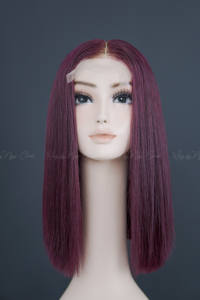 Nuevo estilo doble dibujado Virgen Fumi para corte Bob vino colorHair Bundle Vietnam hueso corto recto cabello humano tejido - Product Image 3