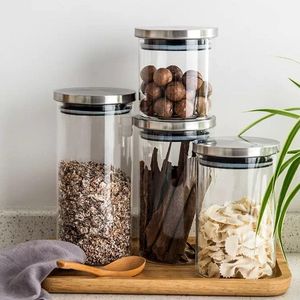 Contemporary Glass <b>Jar</b> With Wooden Lid <b>For</b> Storing Honey <b>Jam</b> Spices Cookies Snacks And Dry Food Ingredients <b>Jar</b> - Product Image 5