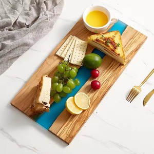 Tabla de Cortar de Madera Ecológica, Apta para Lavavajillas, Rectangular, Duradera, Personalizable, de 1.5 cm de Grosor, Mango de Madera para Cuchillos, Decoración del Hogar - Product Image 2