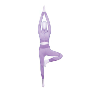 High Quality Light Weight Women <b>Yoga</b> <b>Set</b> Without Sleeveless Customized Logo Printing Fitness Gym Wear Women <b>Yoga</b> <b>Set</b> - Product Image 1