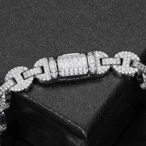 Pulsera de Lujo para Hombre con Diamantes, Engaste Pavé, Corte Brillante Redondo, Joyería de Cadena para Uso Diario - Product Image 2