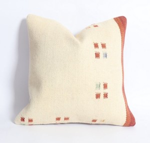 Housse de coussin en laine de luxe, tissée à la main, artisanale, à rayures géométriques, écologique, décoration d'intérieur - Product Image 5