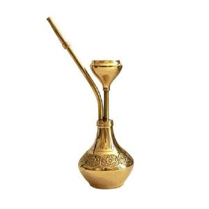 Cachimba Portátil de Latón de Alta Calidad con Acabado Pulido Grabado, Diseño Duradero para una Experiencia de Fumado Premium y Uso en Viajes - Product Image 5