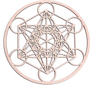 Large Wooden Sacred Geometry Wall <b>Decor</b> Laser Cut Wood Mandala Art Hollow Out Geometric Sign Spiritual Gift Living Room Hanging - Product Image 4