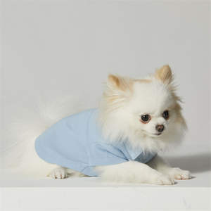ODM Taiwan Made Cotton Blue Premium Classic Polo Pet Apparel <b>Clothes</b> Summer Spring Washable Polyester - Product Image 1