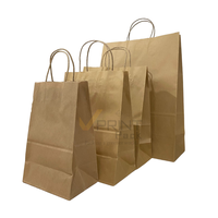 Sacs alimentaires en papier kraft biodégradable et écologique, imprimés offset VPRINTPACK, commande personnalisée, sacs de courses à emporter avec poignée en corde de coton