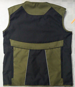 Gilet de chasse sans manches pour homme, couleur unie, multi-poches, respirant, tissu Oxford en polyester, vêtements d'extérieur, saison d'automne - Product Image 4