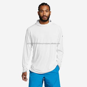 Maillot de pêche léger pour homme en polyester à séchage rapide UPF 50 avec motif de poisson adorable, capuche non protégée, fonction imperméable - Product Image 2