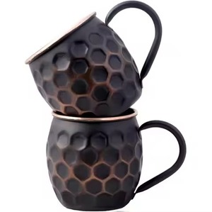 Antique Brown Hammered Pure Copper Moscow Mule <b>Large</b> Measure <b>Mug</b> & Hammered Finished for Metal Drinking <b>Mug</b> - Product Image 1