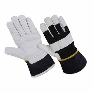 Heavy Duty Industrial Safety Buffalo Grain <b>Leather</b> Work <b>Gloves</b> Heat & Spark Resistant Household Construction <b>Gardening</b> <b>Gloves</b> - Product Image 5