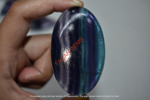 Wholesale FAIJAN GEMS Natural Gemstone Multi Fluorite Worry Stone <b>Top</b> Polished <b>Rainbow</b> Crystal Healing Energy Feeling Us Happy - Product Image 2