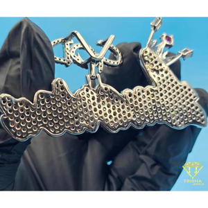 <b>Custom</b> Crown <b>Name</b> <b>Necklace</b> Iced Out Moissanite Diamond Hip Hop Pendant Personalized Bling Chain Luxury Jewelry Gift - Product Image 5