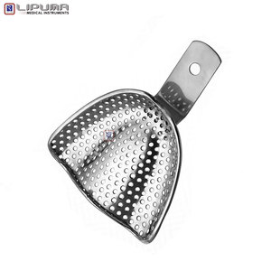 Bandeja de Impresión Dental de Calidad Premium con Borde U3 Perf. (upper) Talla M Acero Inoxidable Reutilizable Autoclavable Ortodoncia - Product Image 6