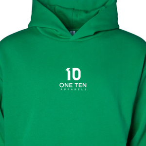 Sweat-shirt à capuche mi-lourd 280 g/m² pour homme, couleur verte, en molleton de coton premium, style décontracté streetwear, logo personnalisé OEM ODM - Product Image 3