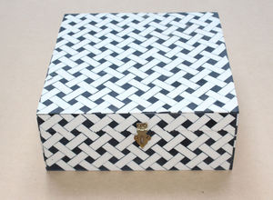 Decorative Resin Inlay Jewelry <b>Box</b> Natural Necklace <b>Earring</b> Storage Resin <b>Box</b> - Product Image 2