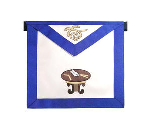 Símbolo Masónico del Ojo que Todo lo Ve, Rectangular, con Ribete Azul Real y Blanco, para Maestro Ceremonial del Rito Escocés, Insignia Masónica - Product Image 5