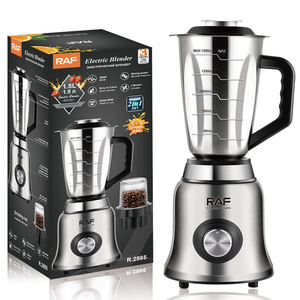 RAF Electric Stainless Steel <b>Blender</b> 1.5L Multi-Function Smoothie Maker Coffee <b>Grinder</b> Attachment 5+ Speeds Household - Product Image 4