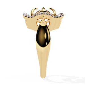 Anillo de Compromiso, Aniversario o Boda de Oro de 10k, 14k o 18k con Diamante Redondo de 0.5 CT para Mujer, Certificado por IGI, Diseño de Diseñador de Moda - Product Image 4