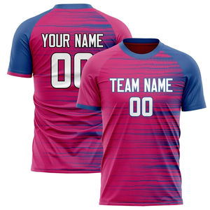 เสื้อฟุตบอลแบบยูนิเซ็กซ์สั่งทำพิเศษ พิมพ์ลายเต็มตัว คอกลม แขนสั้น พร้อมชื่อทีม หมายเลข และชื่อผู้เล่น ระบายเหงื่อได้ดี ผลิตด้วยเทคนิค Sublimation 100% - Product Image 3