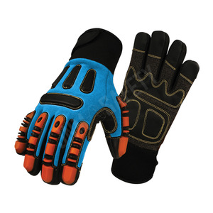 Gants de travail de sécurité industrielle en cuir synthétique Amara anti-vibration haute performance, résistants aux coupures et aux impacts, laminés en spandex - Product Image 2