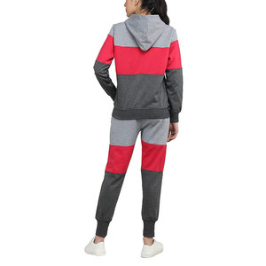 Ensemble de survêtement décontracté à capuche pour femme, séchage rapide, respirant, écologique, vêtements de sport pour le jogging, motif uni, logo personnalisé - Product Image 2