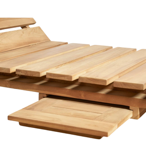 Tumbonas de madera para piscina y jardín con ruedas, tumbonas plegables para jardín, fabricadas en Indonesia - Product Image 5