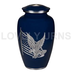 Urne commémorative pour adulte de marque American Pride LU, en laiton blanc, 200 pouces cubes, avec garantie d'un an - Product Image 2