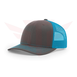 Tactus Industries Gray Blue Velour Trucker Hat 6-Panel Adjustable Unisex Casual 100% Cotton 3D <b>Embroidery</b> Breathable Waterproof - Product Image 1