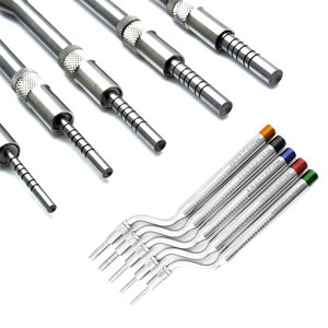 Osteótomo Curvo de Acero Inoxidable con Puntas Cóncavas de 3mm para Extracción Dental, Instrumento Manual para Implantes Dentales, Certificado CE - Product Image 1