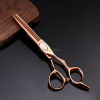 Ciseaux de barbier professionnels en acier inoxydable avec logo personnalisé, pour droitiers, avec pivotants rotatifs et repose-pouce, 5,0 pouces