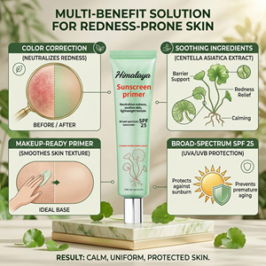 Crème SPF Correctrice Anti-Rougeurs Apaisante Teintée Formule Coréenne à la Centella Sous Marque Privée – Base de Maquillage - Product Image 3