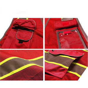 Veste de sécurité réfléchissante à haute visibilité en gros avec poche, fabriquée dans les meilleurs matériaux - Product Image 6