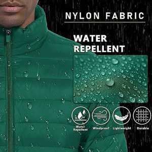 Men's High Quality Formal Puffer <b>Jacket</b> Custom Logo <b>Winter</b> Streetwear Front Hooded Stand Collar Breathable <b>Waterproof</b> 100% Nylon - Product Image 2