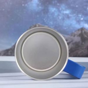 Gobelet à café isotherme 24 oz avec poignée, logo imprimé, double paroi, cadeau d'entreprise, tasse en métal sous vide - Product Image 4