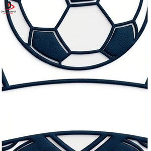 Écussons de football en acier durable, badges décoratifs écologiques pour vêtements et tenues d'équipes de football - Product Image 3