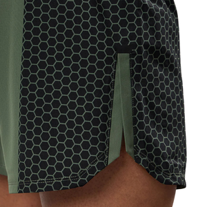 Pantalones Cortos Deportivos para Hombre, Color Verde Oliva, con Paneles de Malla, Aberturas Laterales, para Correr, Gimnasio, Entrenamiento, Ropa Deportiva - Product Image 6