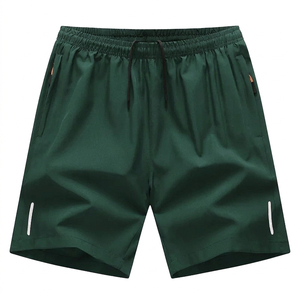 NEW Custom <b>Black</b> Woven Cotton Casual Men Shorts Elastic Waist Printed Athletic Short <b>Pants</b> - Product Image 3
