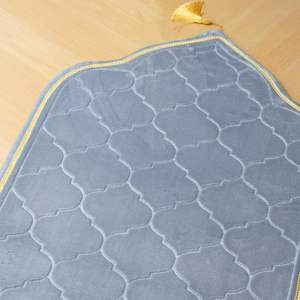 Tapis de prière Jaenamaz au design moderne, tapis islamiques en soie, mousse et laine, impression par sublimation, broderie, tapis de prière quotidiens pour mosquée - Product Image 5