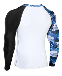 OEM wholesale rash guard with custom logo <b>printing</b> quick dry uv protection long sleeve <b>surf</b> swim top fast shipping - Product Image 3