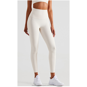 High Waist Women's Gym Pants with Pockets Wholesale Good Price Seamless Yoga Leggings for Workout - Product Image 6