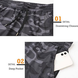 <b>Camo</b> Sport Shorts Custom Logo Quick-dry Workout Athletic Running Lightweight Men Breath Wear Sports Gym Shorts With Pockets - Product Image 4
