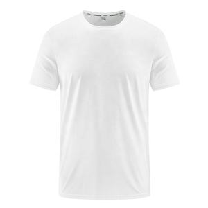 Gran oferta, camiseta ecológica informal de manga corta de Color sólido para hombre, camisa de cuello de punto personalizable - Product Image 6