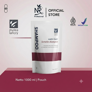 แชมพูเคราตินบำรุงเส้นผม MYLEA LANCRY สำหรับผมเสียและผมทำสี ขนาด 1000 มล. แบบซอง - Product Image 1