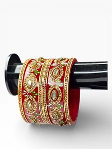 Ensemble de bracelets tendance en acrylique, bordure de perles, plaqué or, pour mariage, tenue de fête pour femmes, prix de gros, le plus vendu - Product Image 2