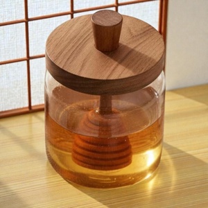 Handmade Eco-Friendly Classic Wooden Honey Dipper Server with Long Handle for Tea and Honey <b>Camping</b> Use - Product Image 4