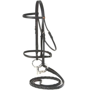 Brida de Cuero Personalizada de Alta Calidad para Caballos, Equipo Ecuestre Occidental para Carreras, Brida Resistente de Color Sólido - Product Image 1